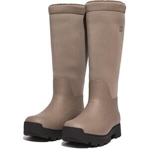 FitFlop Women's  ATB  Fleece Lined Roll-Down Wellington Boots Size 11 Minky NWT